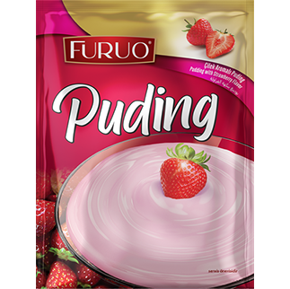 Aardbeienpudding